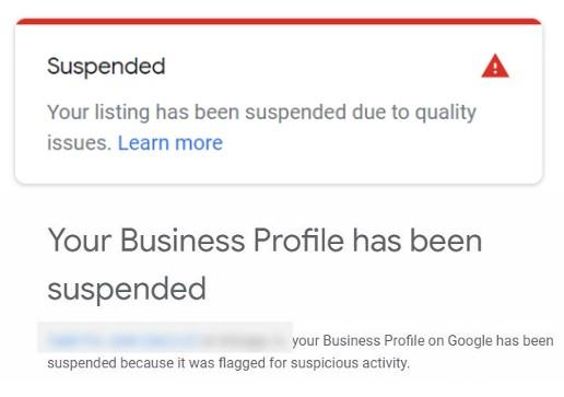 , How to fix a suspended Google Business Profile, TinyPeople.Review UK