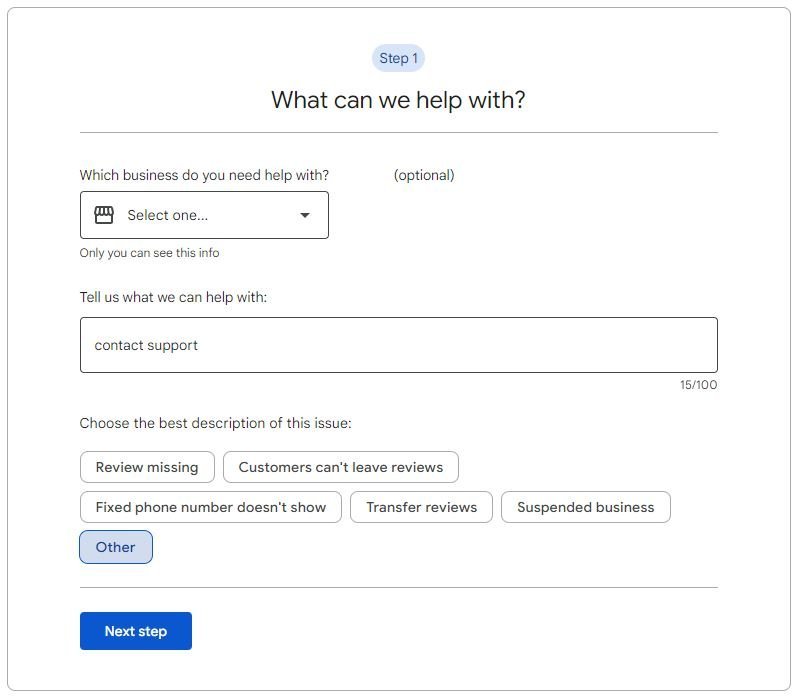 , How to contact Google Business Profile Support, TinyPeople.Review UK